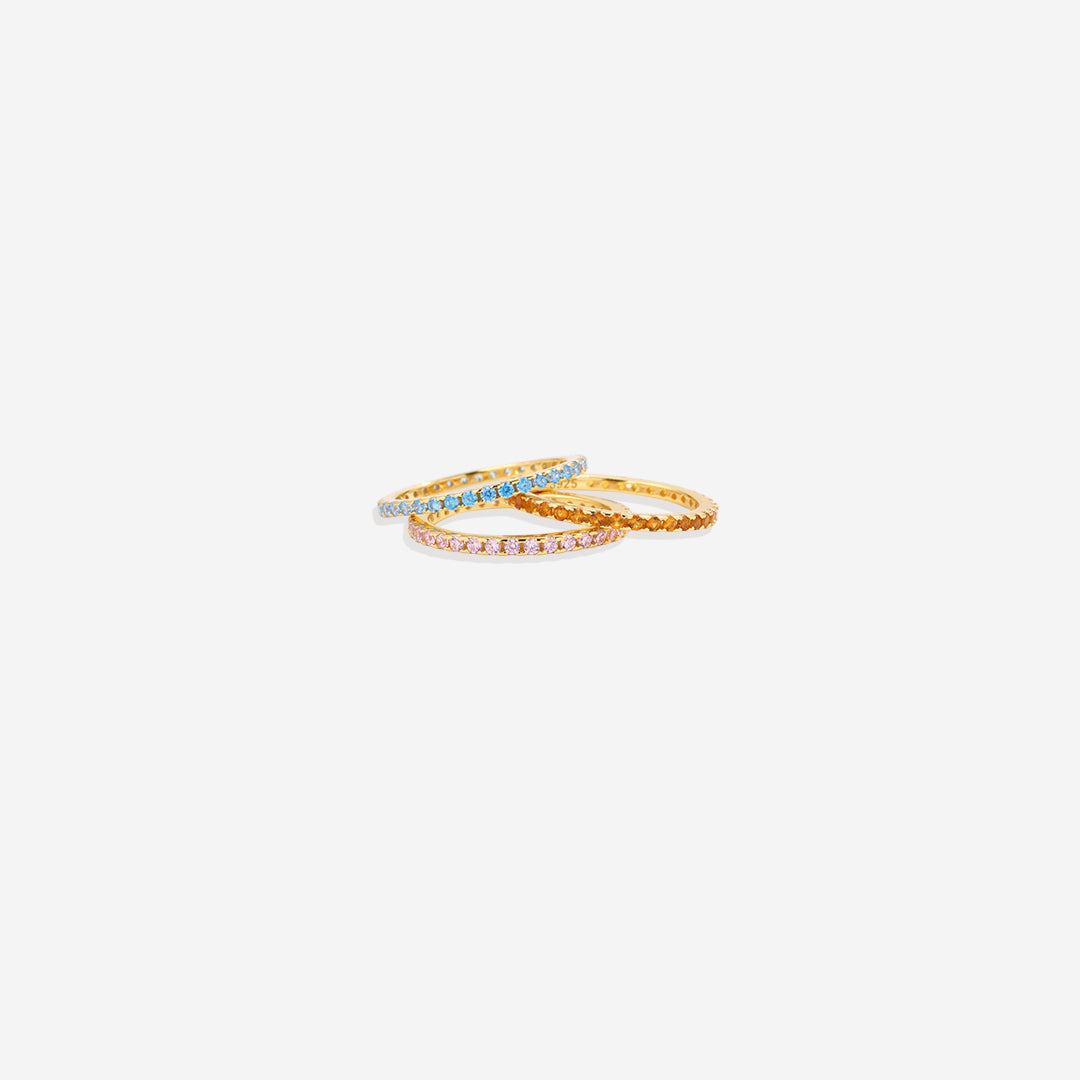 September Birthstone Eternity Stacking Ring