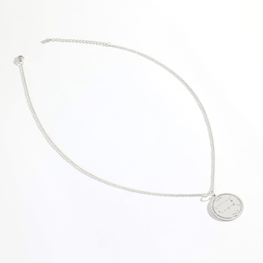 Personalized Constellation Pendant Necklace
