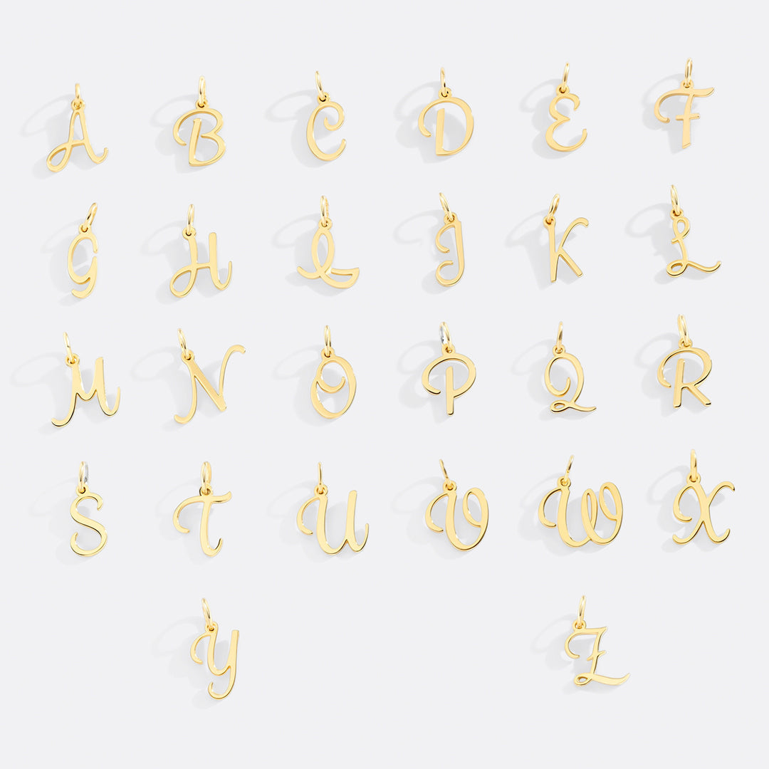 Cursive Initial Charm