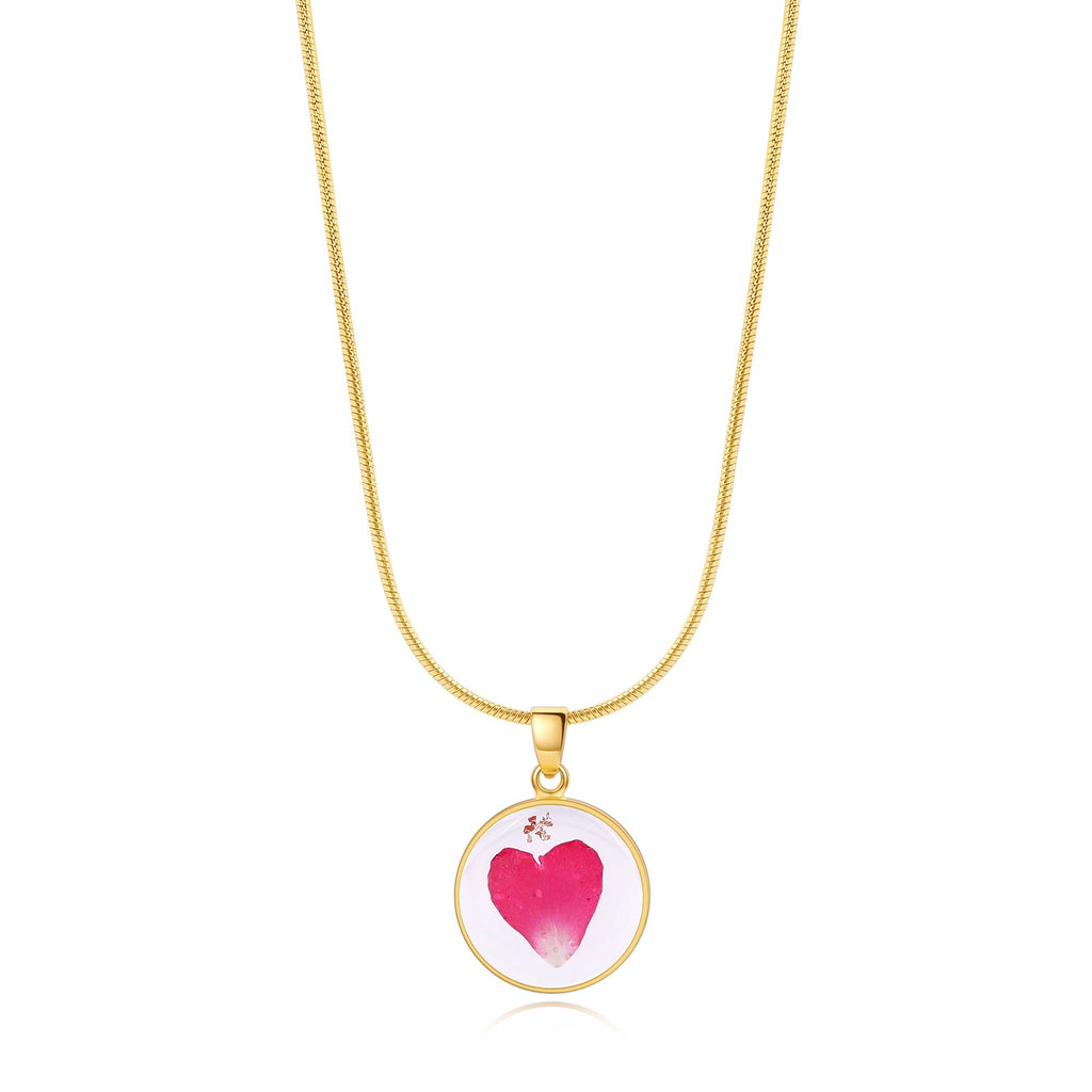 Pressed Birth Flower Necklace