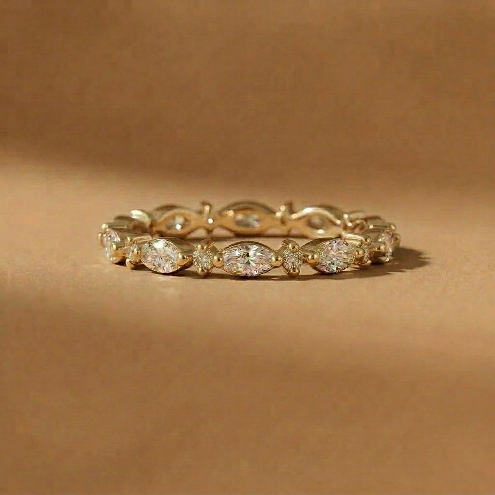 Marquis Gemstone Stacking Ring
