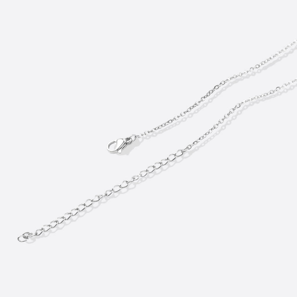 Tiny Script Initial Necklace